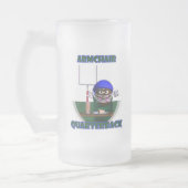 Lehnsessel-Quarterback-Tasse Mattglas Bierglas (Links)