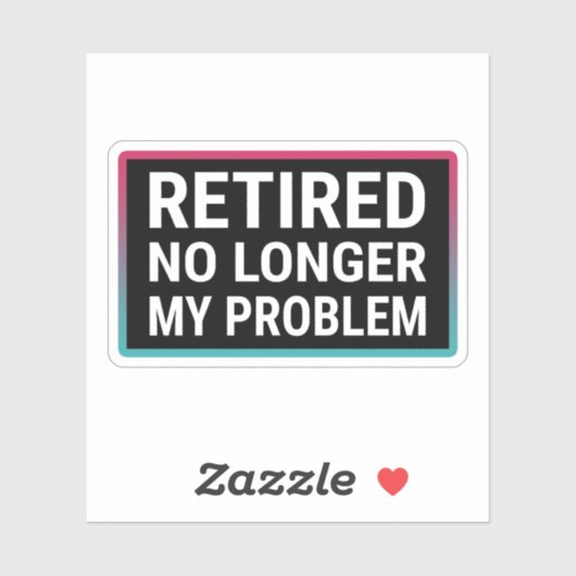 Lehnsucht mein Problem nicht mehr Aufkleber (Blatt)