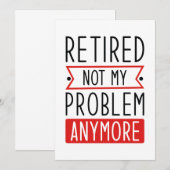 Lehnt nicht mein Problem noch einmal Dankeskarte (Vorne/Hinten)