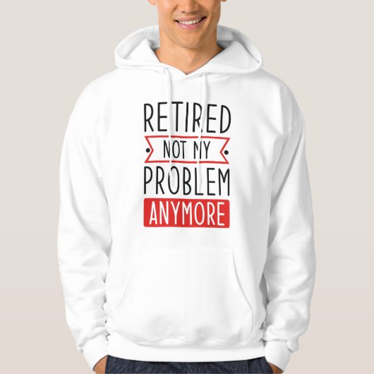 Lehnt nicht mein Problem noch einmal Hoodie (Vorderseite)