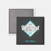Lehnt nicht mein Problem noch Vintager Rentner Magnet (Vorderseite/Rückseite)