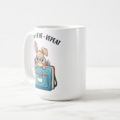 Lehr Liebe Wiederholen Schule Kaffeetasse (Vorderseite Links)