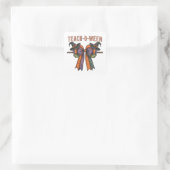 Lehr-O-Ween Quadratischer Aufkleber (Tasche)