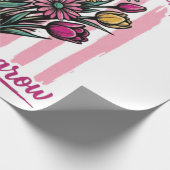 lehr sie lieb sie beobachte sie wachsen geschenkpapier (Ecke)