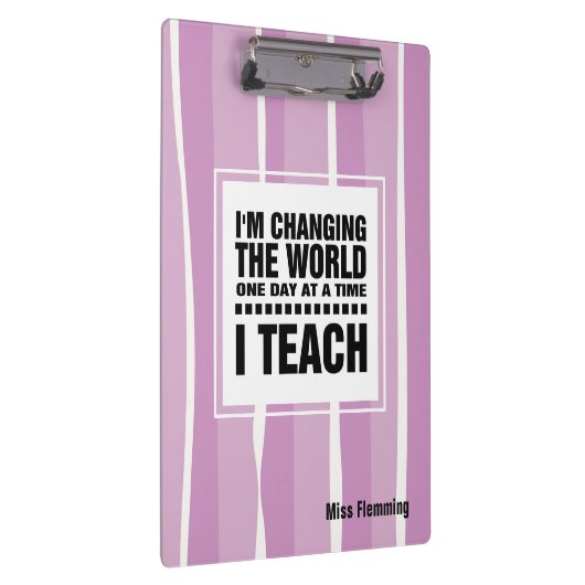 Lehrangebot | INDIVIDUELLE NAME Klemmbrett (Rechts)