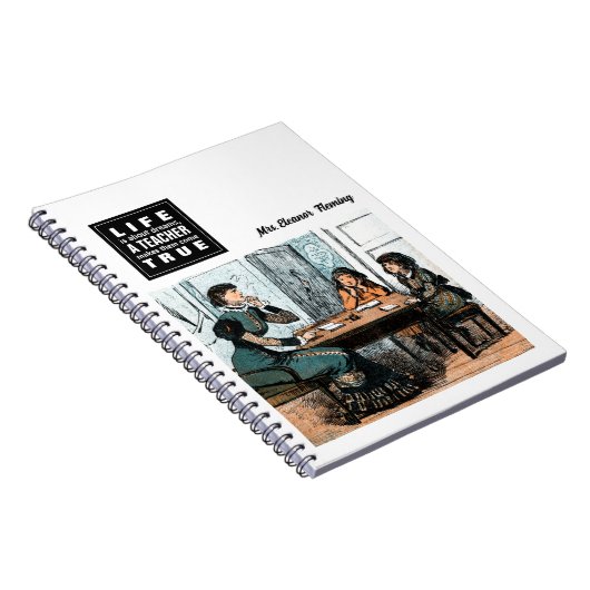 Lehrangebot | Vintages Kunstgeschenk Notizblock (Rechte Seite)