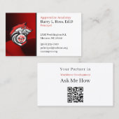 Lehranstalt Visitenkarte (Vorne/Hinten)