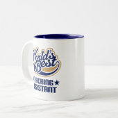 Lehrassistent-Geschenk Zweifarbige Tasse (Vorderseite Links)