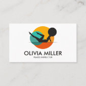 Lehrbeauftragter für cool geometrische Pilates Visitenkarte (Vorderseite)