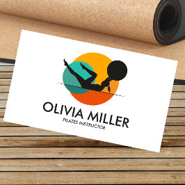 Lehrbeauftragter für cool geometrische Pilates Visitenkarte