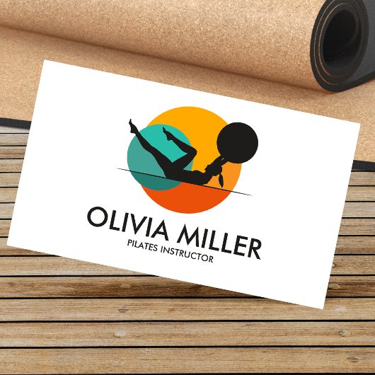 Lehrbeauftragter für cool geometrische Pilates Visitenkarte