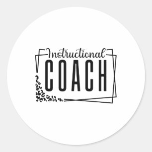 Lehrcoach Rückkehr-zur-Schule-Matching-Gruppe Runder Aufkleber