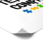 Lehre Barmherzigkeit Autismus Bewusstsein Puzzle A Poster (Ecke)