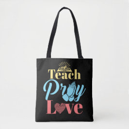 Lehre Beten Liebe Christlich Lehrer Tasche