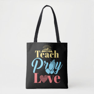 Lehre Beten Liebe Christlich Lehrer Tasche