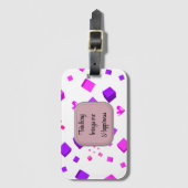 Lehre bringt mich glücklich Gepäckmarke Gepäckanhänger (Vorderseite Vertikal)