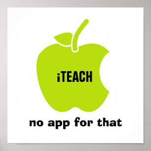 Lehre. Dafür gibt es keine App. Kostenvoranschlag Poster