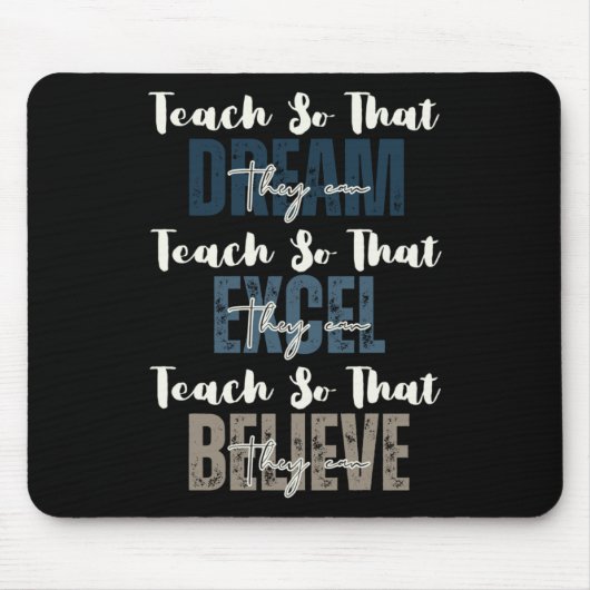 Lehre, damit sie den Monat der Schwarzen Geschicht Mousepad (Vorne)