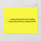 Lehre einem Mann beim Fischen Postkarte (Vorderseite)