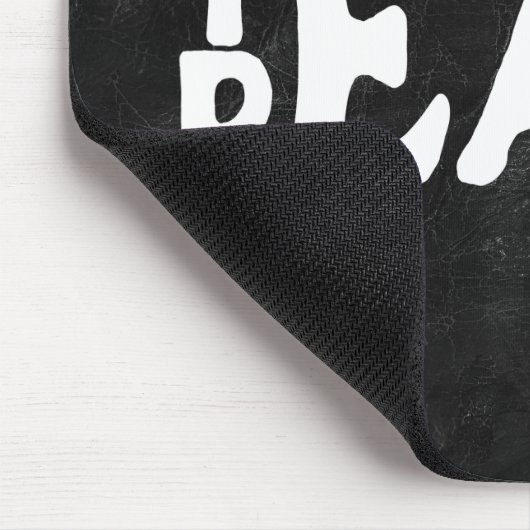 "Lehre Frieden" Text mit Erde Mousepad (Ecke)