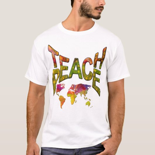 Lehre für den Frieden weltweit T-Shirt (Vorderseite)