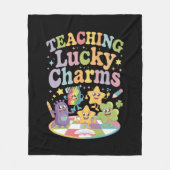 Lehre glückliche Charms Lehrer St Patricks Tag Fleecedecke (Vorderseite)
