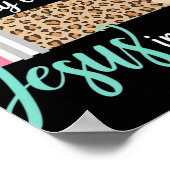 Lehre in meinen Adern Jesus in meinem Herzen Chris Poster (Ecke)