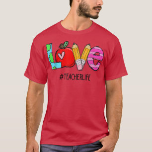 Lehre inspirierte niedlich Sonnenblumen Liebe Lehr T-Shirt