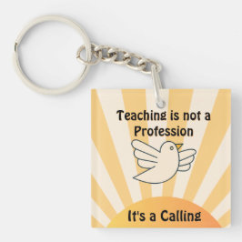 Lehre ist ein aufrufender akademischer Schlüsselan Schlüsselanhänger