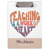 Lehre ist ein Geschenk für den besten Lehrer des H Klemmbrett (Vorderseite)