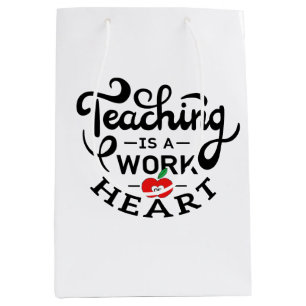 Lehre ist ein Werk des Herzens, das LehrerInnen sc Mittlere Geschenktüte