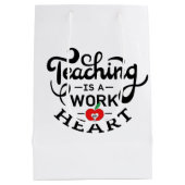 Lehre ist ein Werk des Herzens, das LehrerInnen sc Mittlere Geschenktüte (Rückseite)