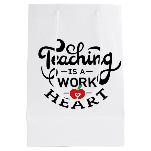 Lehre ist ein Werk des Herzens, das LehrerInnen sc Mittlere Geschenktüte (Rückseite)