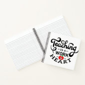 Lehre ist ein Werk des Herzens, das LehrerInnen sc Notizblock (Innenseite)