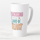 Lehre ist ein Werk des Herzens - eine geistige Hom Milchtasse (Rechte Ecke)