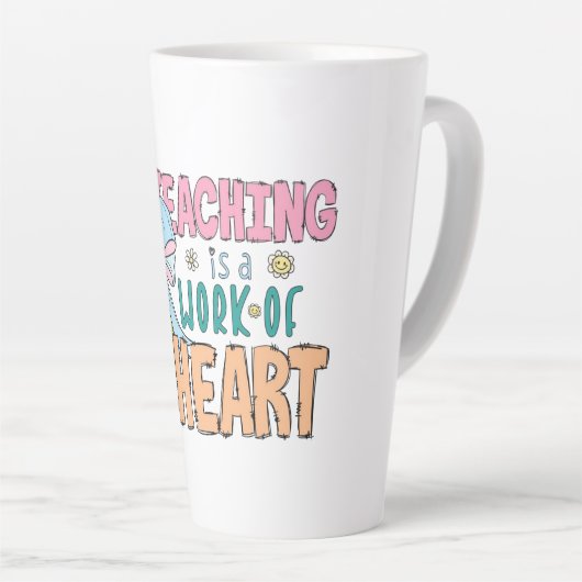 Lehre ist ein Werk des Herzens - eine geistige Hom Milchtasse (Rechte Ecke)