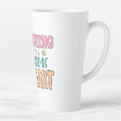 Lehre ist ein Werk des Herzens - eine geistige Hom Milchtasse (Rechts)