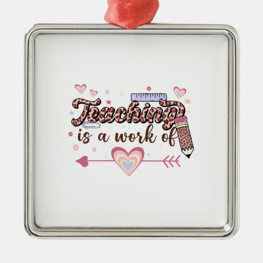 Lehre ist eine Arbeit des Lehrers Ornament Aus Metall (Vorne)