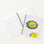 Lehre ist mein Supermacht Helden Lehrer Blau Gelb Notizblock (Innenseite)