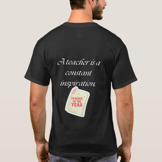 Lehre ist mein Superpower BLACK T-Shirt (Rückseite)