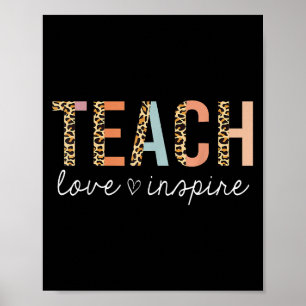 Lehre Liebe bringen Leopard zurück zur Schule Nied Poster