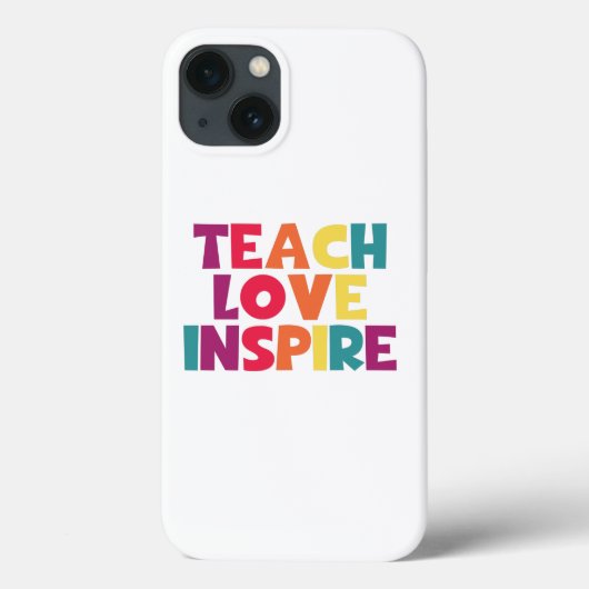Lehre Liebe Inspirier! Case-Mate iPhone Hülle (Rückseite)