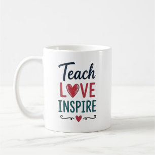 Lehre Liebe Inspirieren Kaffeetasse