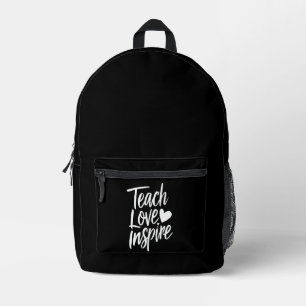 Lehre Liebe Inspirieren Lehrer-Tag-Geschenk Lehrer Bedruckter Rucksack