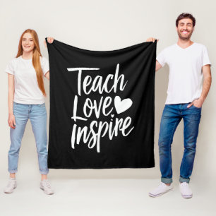 Lehre Liebe Inspirieren Lehrer-Tag-Geschenk Lehrer Fleecedecke