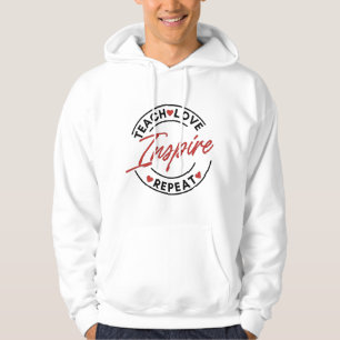 Lehre Liebe Inspirieren Motivierend  Hoodie