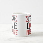 Lehre Liebe Inspiriert  Kaffeetasse (Mittel)