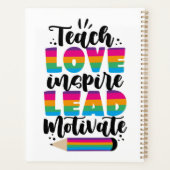 Lehre Liebe Inspirierte Leitmotivation Planer (Rückseite)