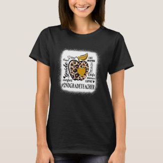 Lehre Liebe Inspirierte Leopard zurück T-Shirt