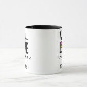 Lehre Liebe Inspirierte Personalisierte Lehrer-Tas Tasse (Zentrum)